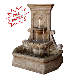 Montecarlo Water Wall Fountain,  27 inches D x 42 inches W x 51 inches H, FREE SHIPPING