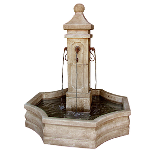 Huge concrete courtyard fountain with metal spouts, Concrete Fountains, water fountain, water fountains, fountain for sale, fountains for sale, garden fountains, garden fountain for sale, fountain, fountains, courtyard water features, courtyard fountains, wall fountain, cement fountains, concrete fountain fountain sale
