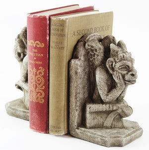 Gargoyles Statues Bookends, statues, statuary, garden statues, garden statue, statues for sale, garden statues for sale, garden statuary for sale, yard statues for sale, buy statues, statuary for sale, cement statues